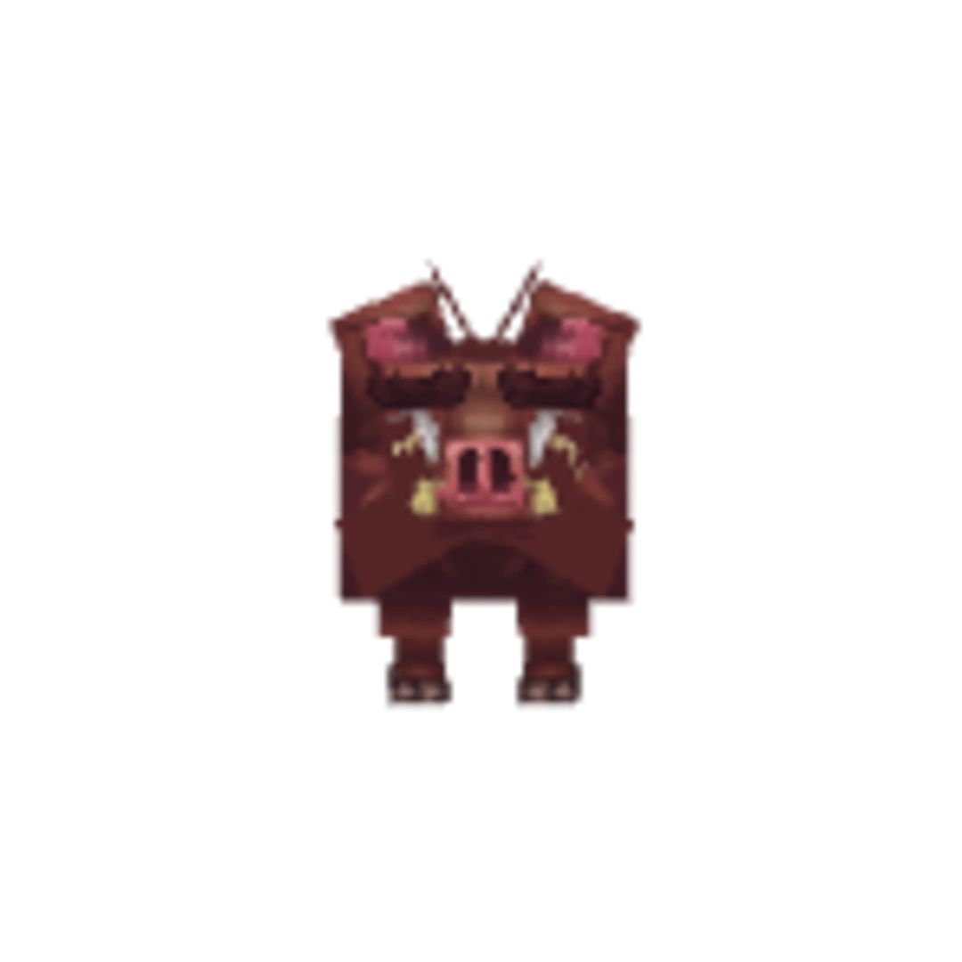 Vista del modelo Boar de Hytale
