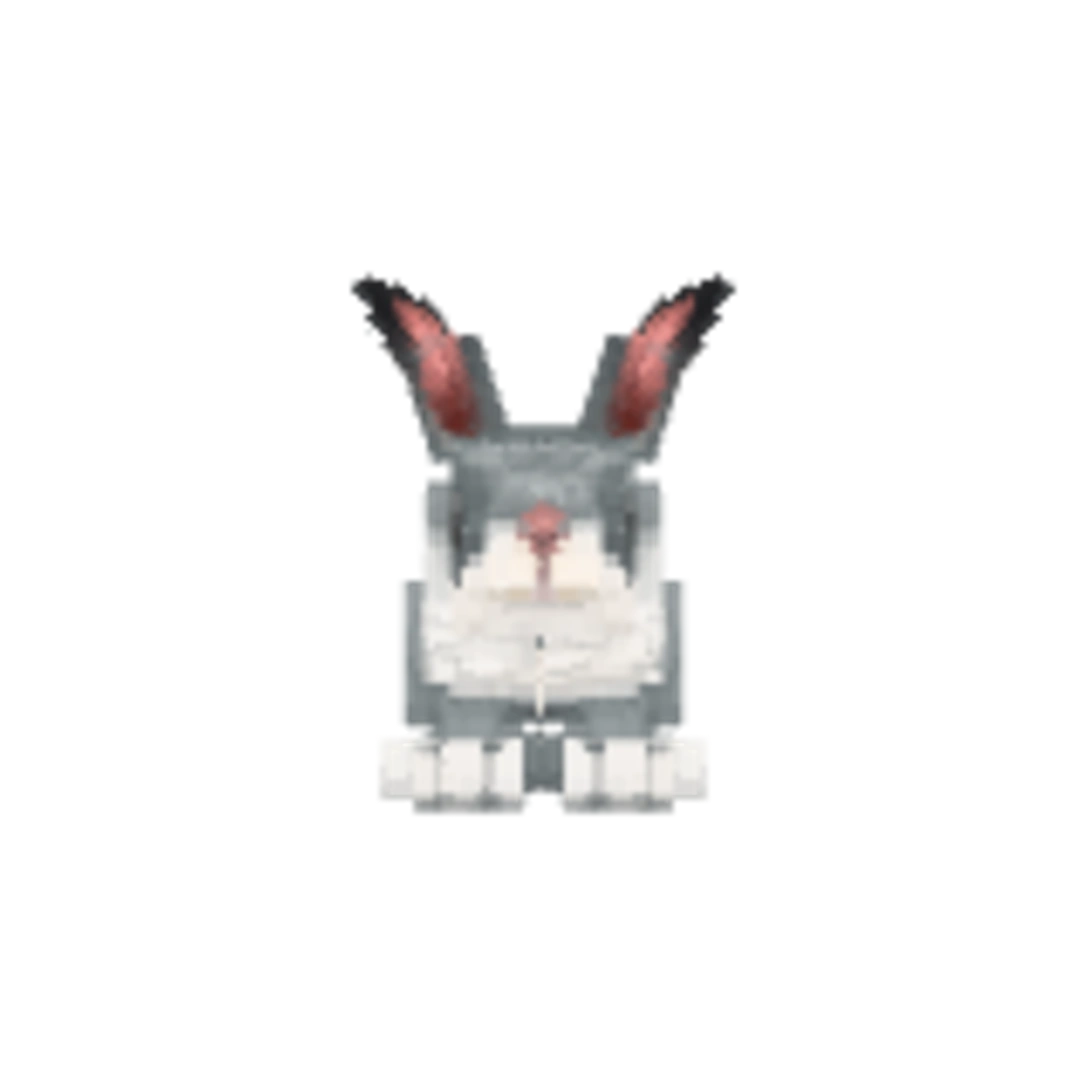 Vista del modelo Bunny de Hytale
