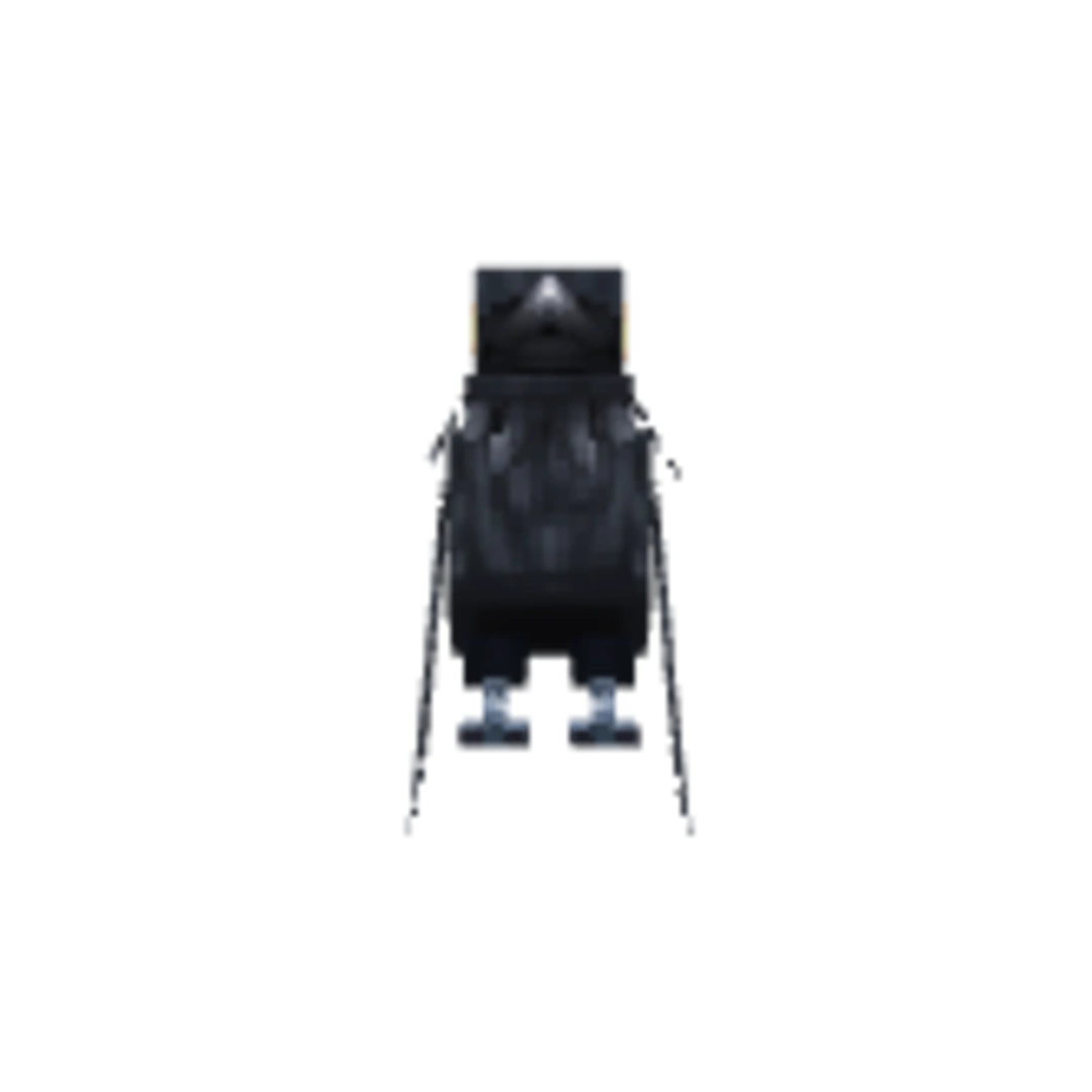 Vista del modelo Crow de Hytale