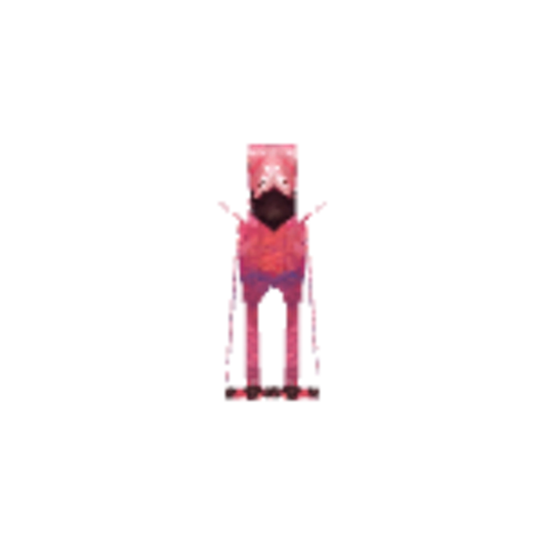 Vista del modelo Flamingo de Hytale