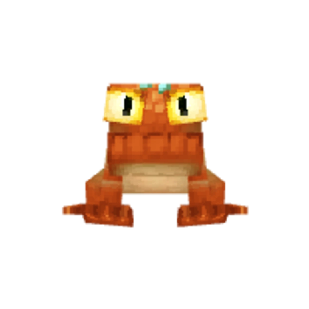 Vista del modelo Frog-Orange de Hytale
