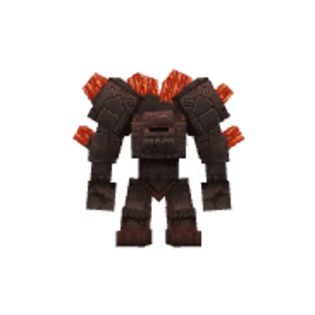 Vista del modelo Golem_Crystal-Flame de Hytale