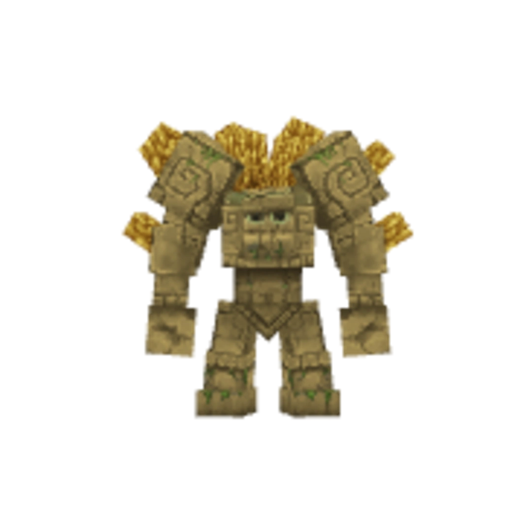 Vista del modelo Golem_Crystal-Thunder de Hytale