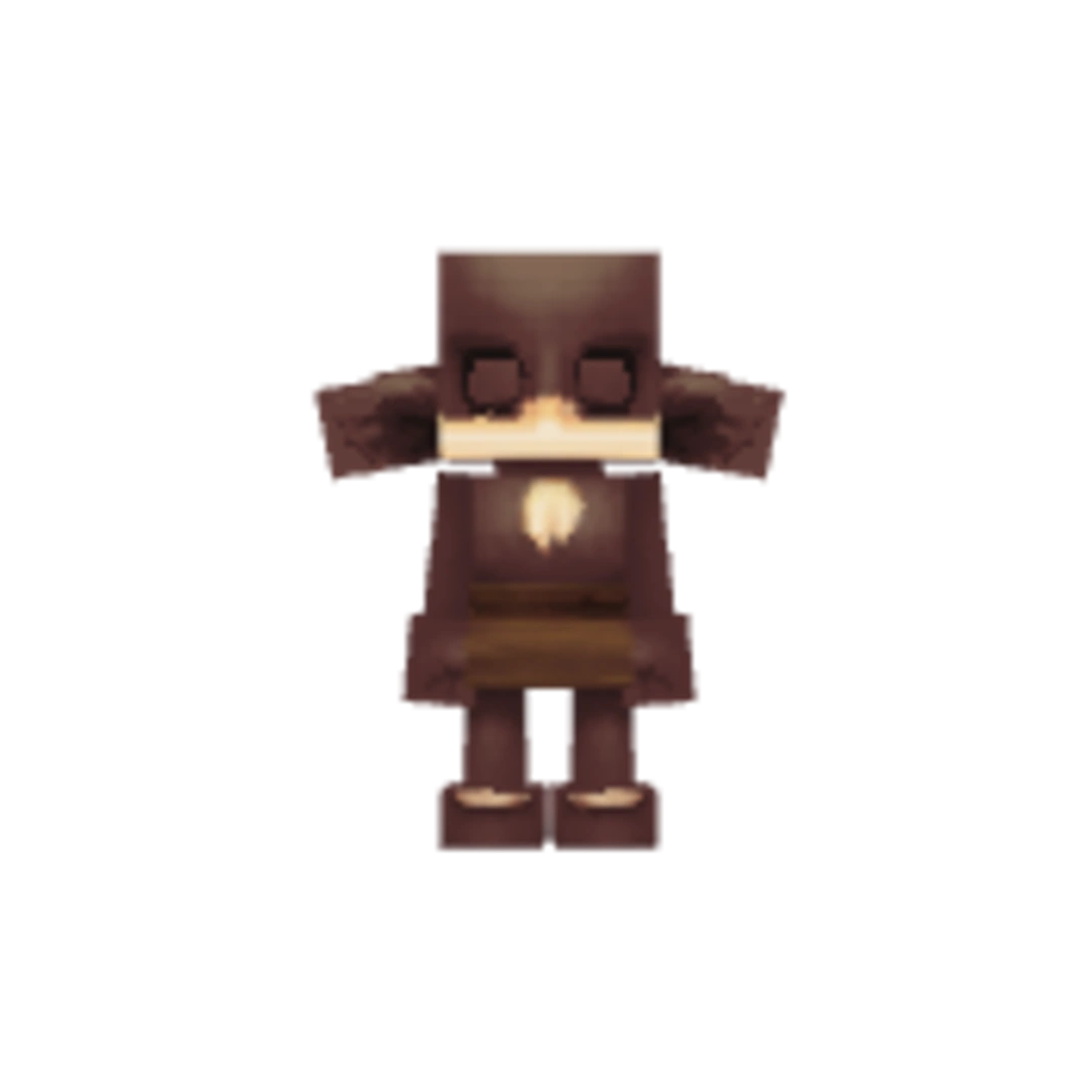Vista del modelo Kweebec_Sapling-Brown_Dark de Hytale