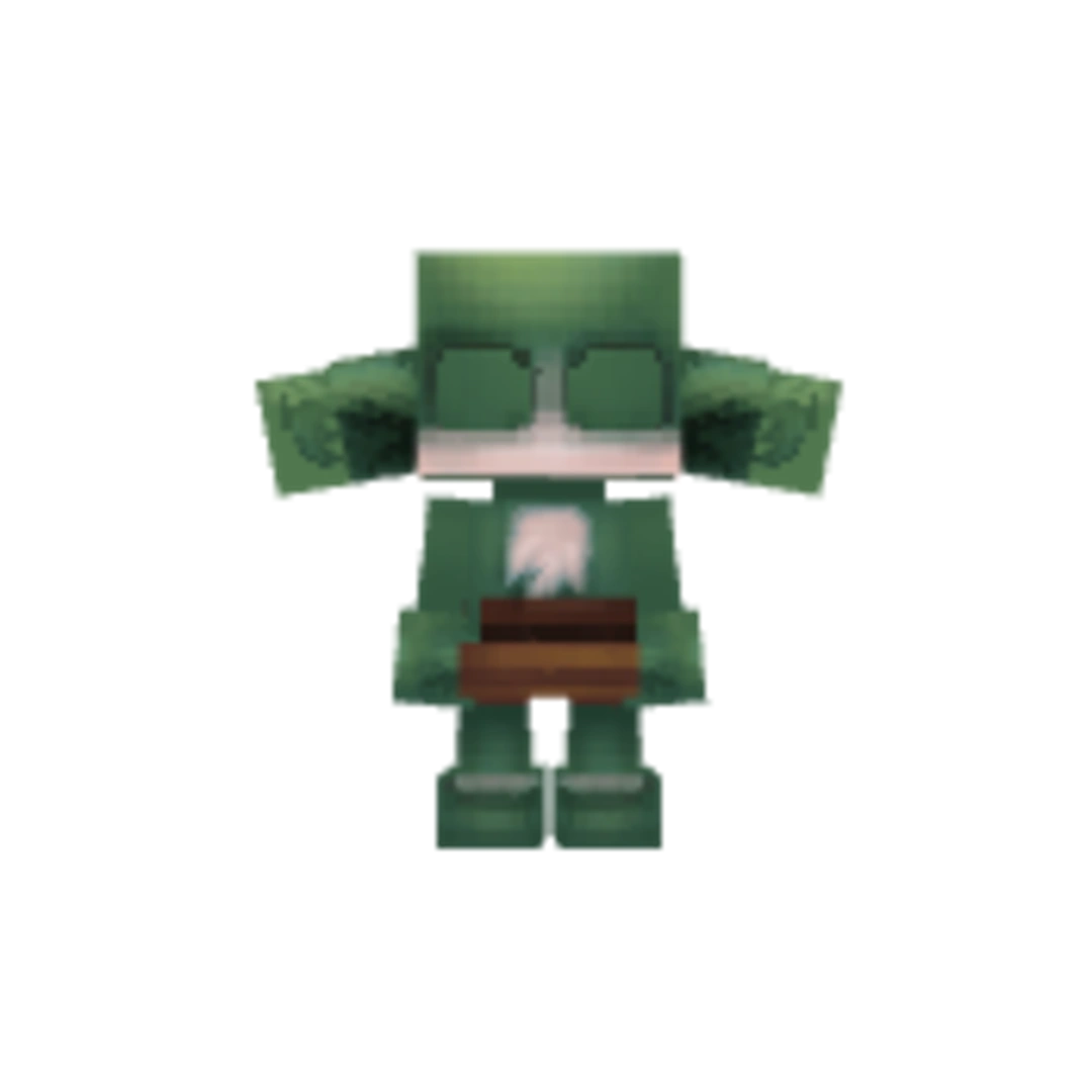 Vista del modelo Kweebec_Sproutling de Hytale