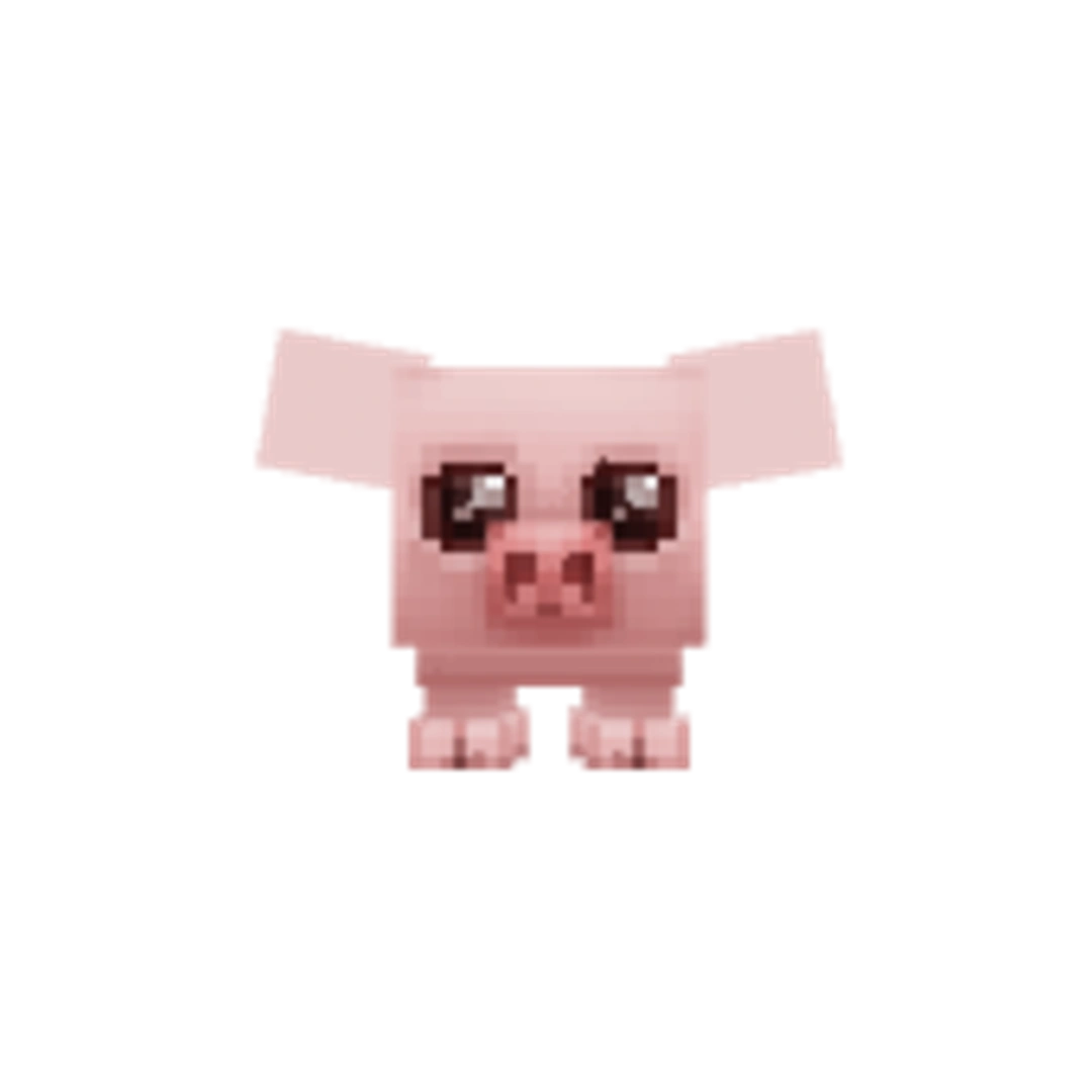 Vista del modelo Piglet-Texture_Pink de Hytale