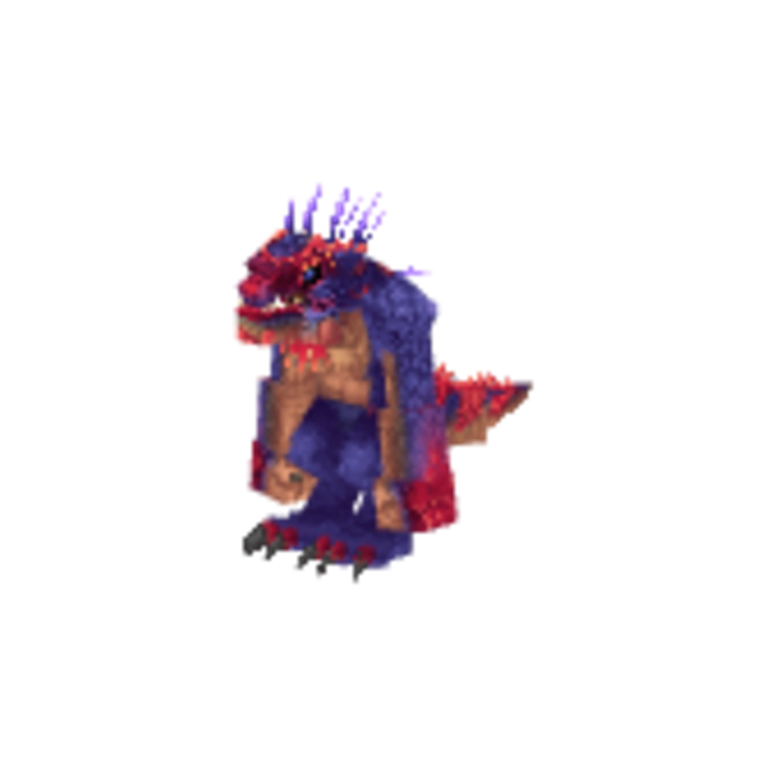 Modelo 3D de Saurian-Purple