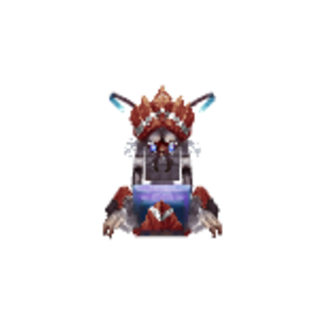 Vista del modelo Scarak_Broodmother-Model_Red de Hytale