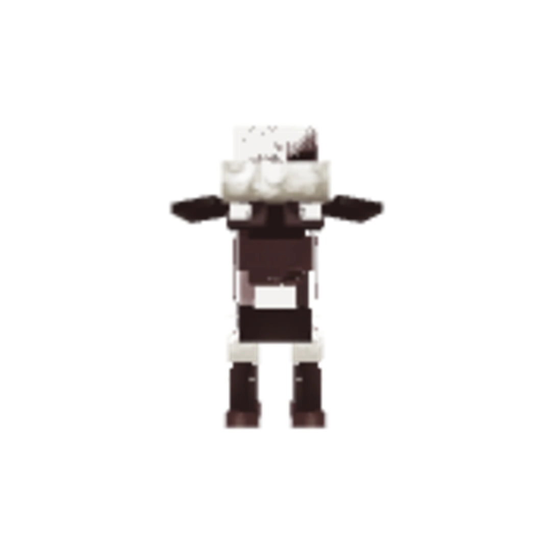 Vista del modelo Sheep-Model_Shaved de Hytale