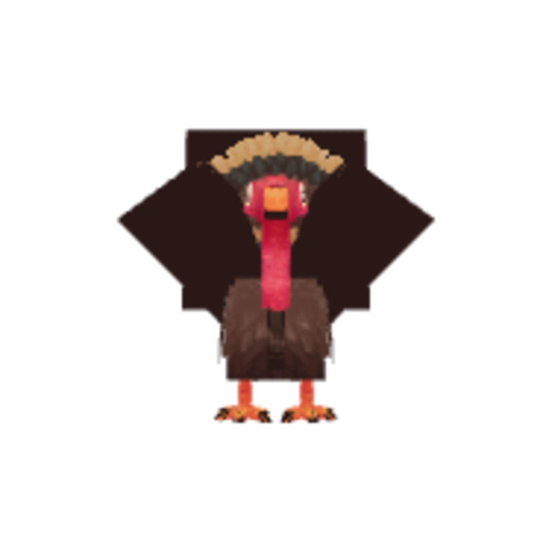 Vista del modelo Turkey de Hytale